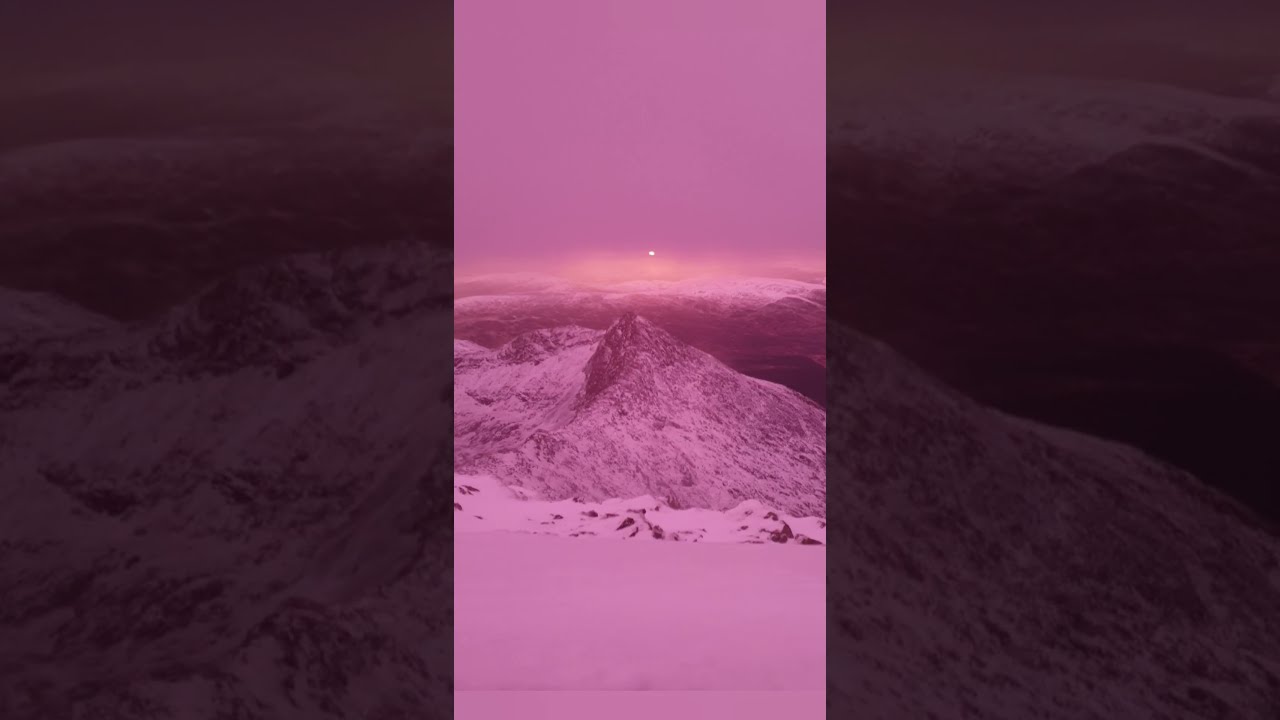 Solo tab up snowden, sleep on the summit hard routine 5th Jan 2022