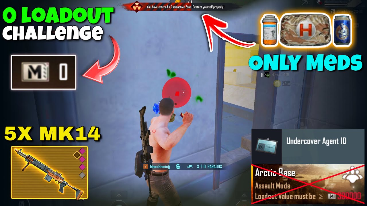 Omg! 5x MK14 From 0 Value Loadout Challenge 🤑 - Bot vs Squad Made Me Rich 🥶 | Pubg Metro Royale 