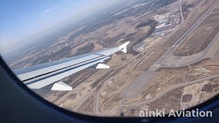 Finnair A319 Helsinki takeoff & Kuusamo landing