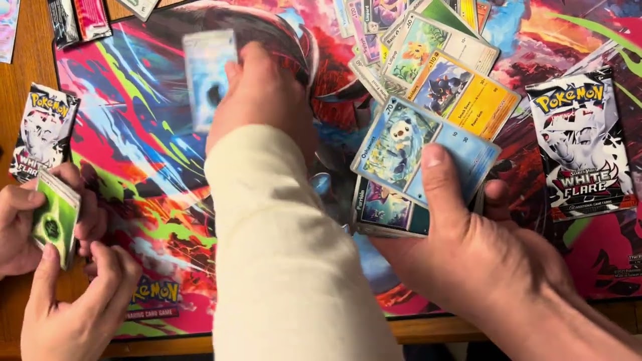 Pokémon opening White Flare ETB Pack Battle with Richard