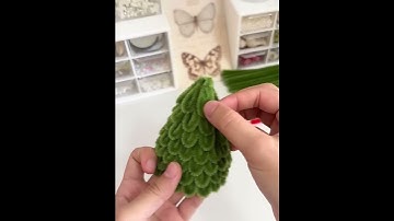 Cây thông Noel mini từ kẽm nhung #hoahandmade #diy #kẽmnhung #noel