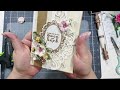 Vintage birt.ay card ideas  beautifully elegant handmade card by sandi nagel