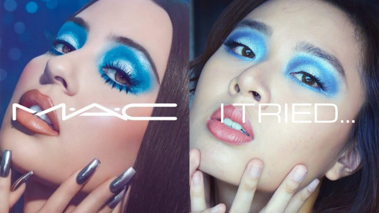 Sparkly Blue Halo Eye| Recreating the Alexa Demie X MAC Campaign