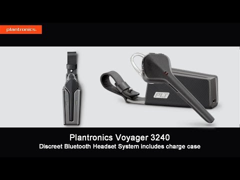 Plantronics Voyager 3240 Discreet Bluetooth Headset System includes charge case