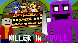 BUILDING A *NEW* FNAF PIZZERIA SHOVING KIDS INTO THE DUMPSTER OUTBACK. | FNAF The Killer in Purple 2