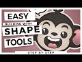 Easy Beginner Adobe Illustrator Tutorials: Building with Shapes