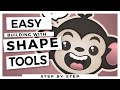 Easy Beginner Adobe Illustrator Tutorials: Building with Shapes