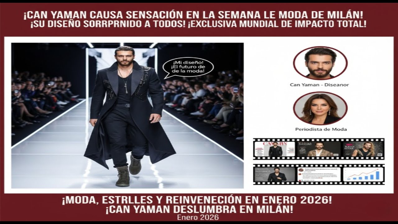 Джан Яман произвел фурор на Неделе моды в Милане! Его дизайн удивил всех!