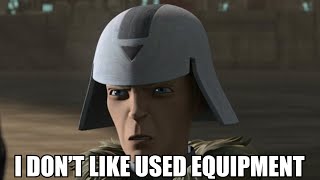 He doesnt like used equipment