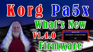Korg Pa5x Firmware 1.4.0 Update Video