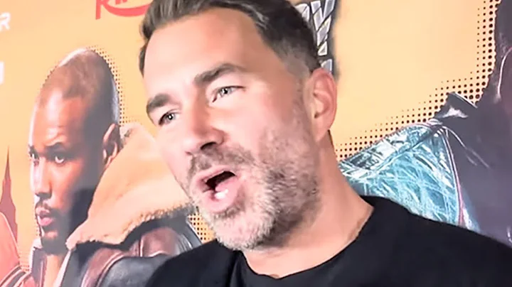 Eddie Hearn CHECKS reporter; EXPLAINS WHY HE WALKED OFF at presser after HEATED WORDS with Eubank Jr
