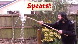 Testing My Hand-Forged Spears In Test Cutting (Thrusting)