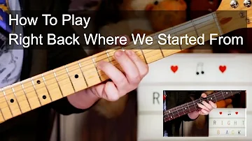 'Right Back Where We Started From' Maxine Nightingale Guitar & Bass Lesson