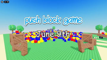 push block game | Official Roblox Trailer