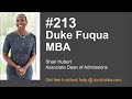 Duke fuqua daytime mba program  admissions interview with shari hubert