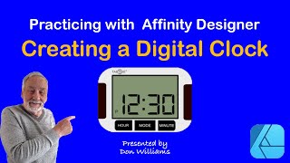 Affinity Designer Practice - Creating a Digital Clock