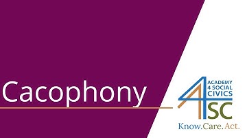 Cacophony: Exploding Sounds -- Rhetoric Series | Academy 4 Social Change