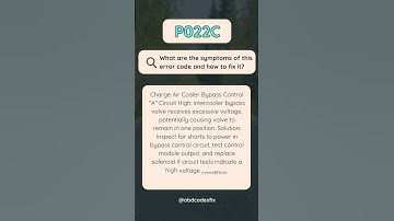 P022C OBD-II Trouble Code: How To Fix?