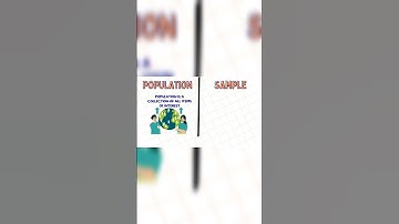 Population vs Sample | keys in Statistics under 1 minute  #datascience #statistics   #learning
