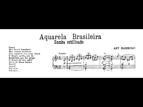 Ary Barroso - No tabuleiro da baiana (Marco Bernardo, piano) 