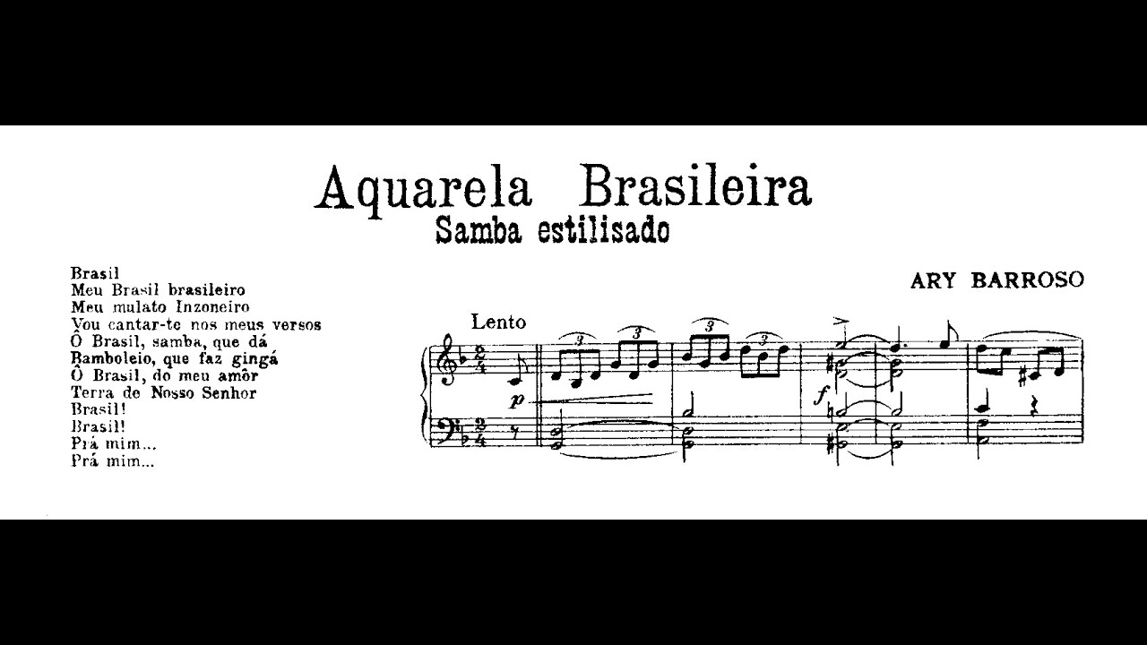 Ary Barroso - No tabuleiro da baiana (Marco Bernardo, piano) 