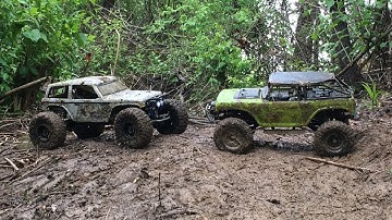 BrothersRC | Muddy Hill Climbing | Wraith vs SCX10