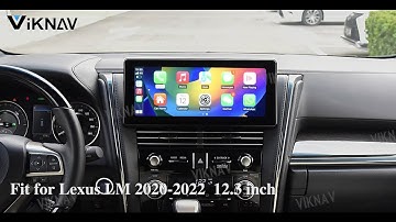 Viknav Linux Interface Box For Lexus LM 2020-2023-Display： CarPlay Android Auto display screen