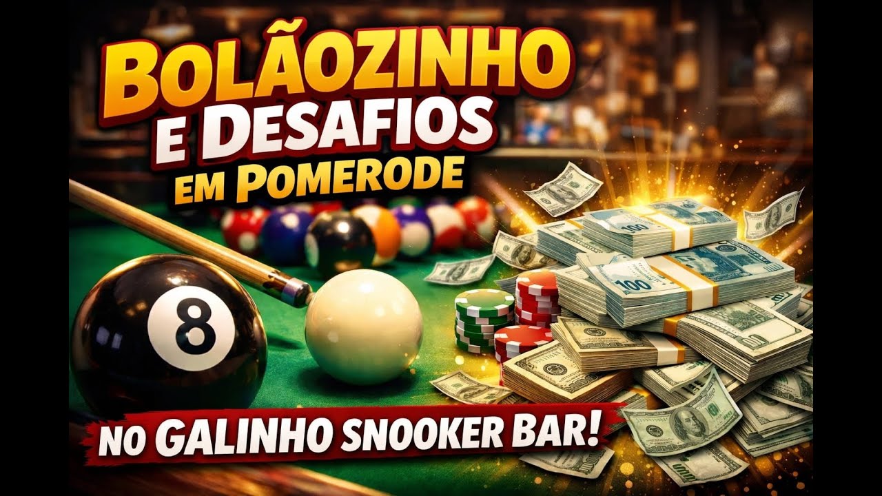 Image of video the Galinho Snooker Bar em Pomerode SC #SINUCA 8