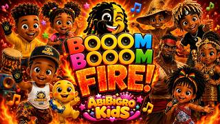 BOOM BOOM FIRE | Folktale Song From Africa, Ghana | AbibigroKids