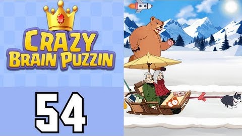 Crazy Brain Puzzle Level 54 Sled Escape | Game Walkthrough