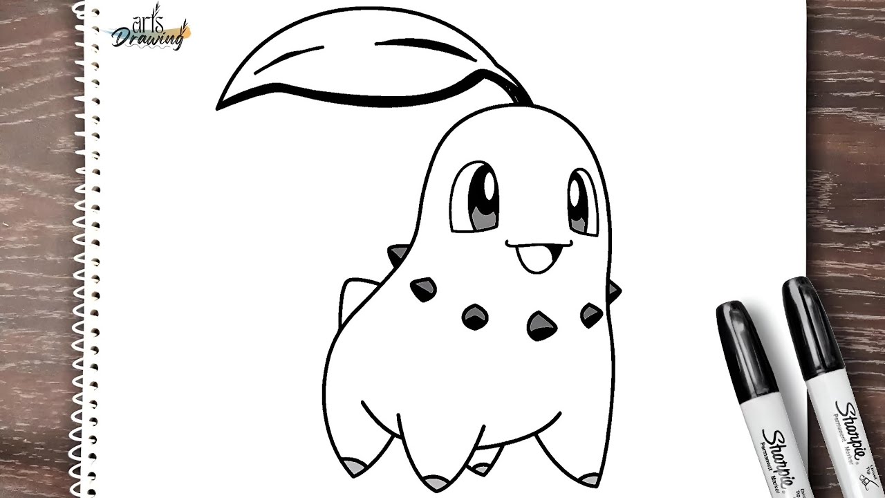  How to draw CHIKORITA from Pokemon step by step - YouTube Illustration 