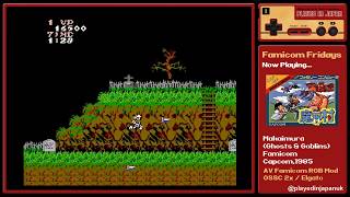 Makaimura (Ghosts & Goblins) Part 1 - Famicom Fridays #2 - Played In Japan - OSSC