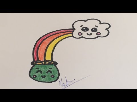 COMMENT DESSINER « MIGNON » D'OR AVEC POT RAINBOW!