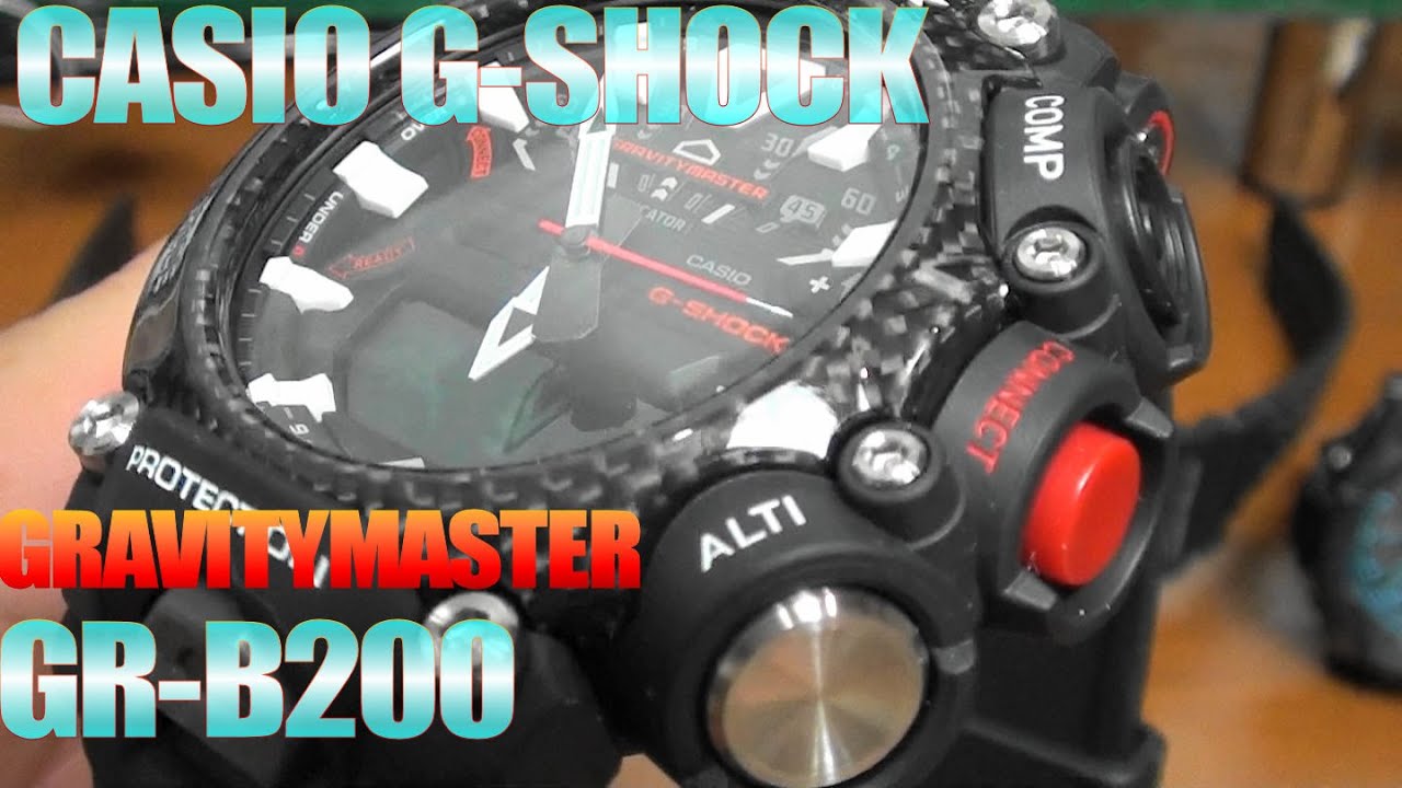 カシオ CASIO G-SHOCK GR-B200-1AJF GRAVITYMASTER Review.