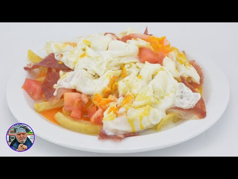 Huevos rotos con provolone para ser muy felices