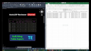 Xuất bảng biểu gồm line và text | Export Lines and Texts from AutoCAD to Excel | AutoLISP Revewer