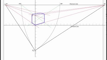 Creating Measuring Points in 2 Point Perspective - Video 2