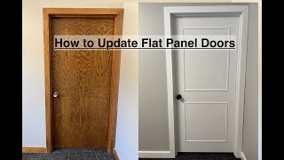 How to Update a Flat Panel Door with Simple Trim