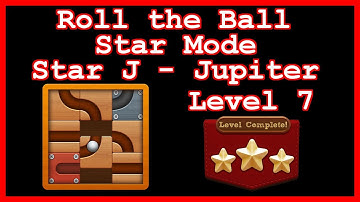 Roll the Ball Jupiter Level 7 (Star Mode - Star J) - Lösung Solution Walkthrough