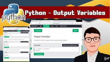 ตัวแปร เอาท์พุต ในภาษา python  (Output Variables)