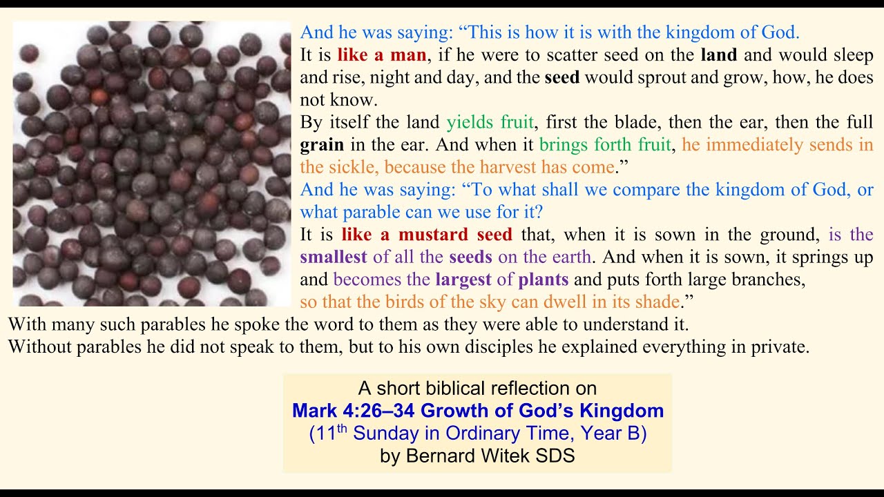 Mark 4:26–34 Growth of God’s Kingdom - YouTube
