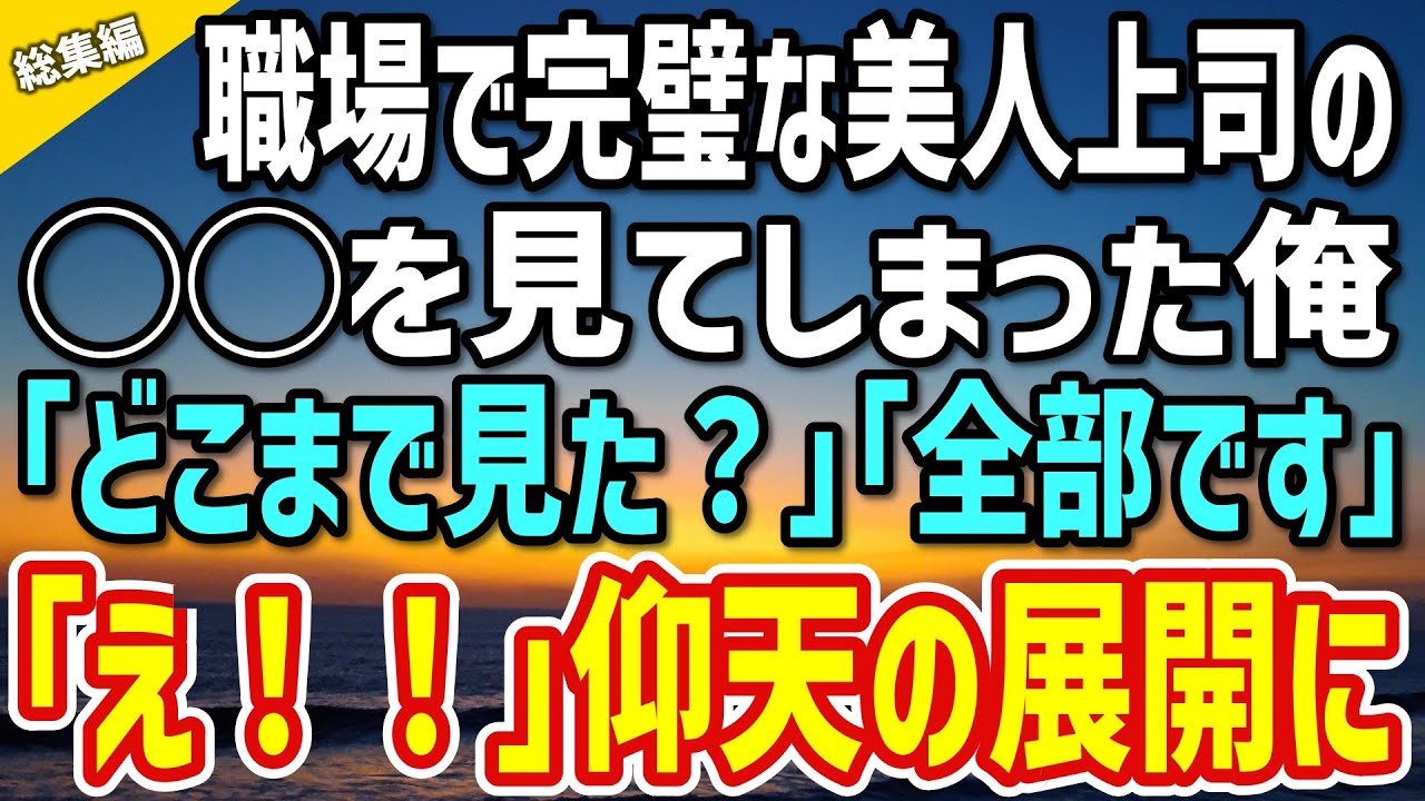 【感動する話】職場で完璧な美人上司の〇〇を見てしまった俺。上司「どこまで見た？」俺「全部です」このあと仰天の展開に…【いい話・朗読・泣ける話・総集編】