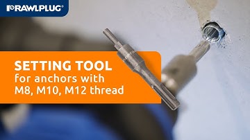 Setting tool for anchors with M8, M10, M12 thread - new from Rawlplug