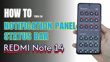 How to Edit Notification Panel Shortcuts | Status Bar on Redmi Note 14