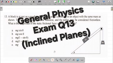 Part 13 General Physics Examination on INCLINED PLANES: How to Solve General Physics Exam Questions