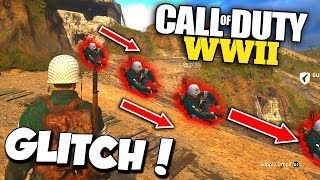 NEW HIDDEN GLITCH on Call of Duty WW2 HEADQUARTERS! (how to do it...)