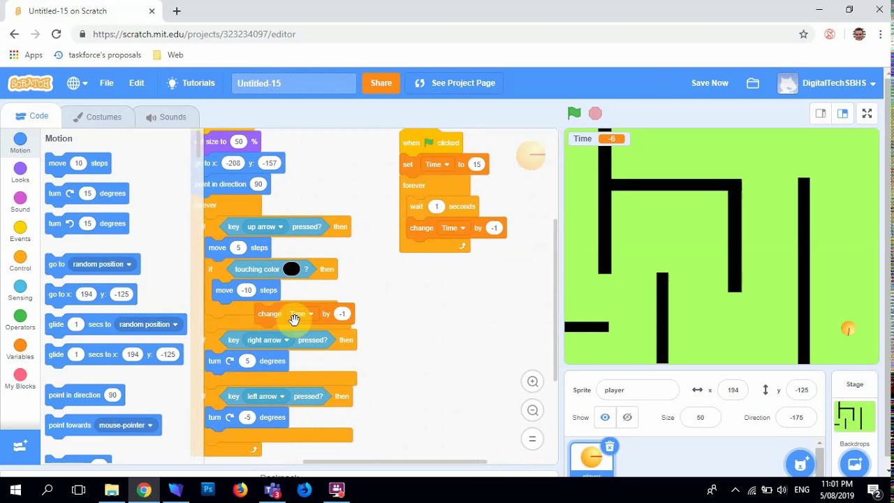 Two Player Maze Runner Game In Scratch - Unicminds