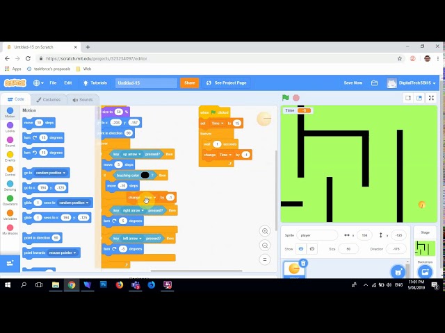 Two Player Maze Runner Game In Scratch - Unicminds
