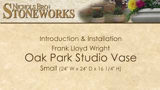 Nichols Bros Installation Of The Frank Lloyd Wright Oak Park Studio Vase Small Version