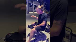 Edrumming at the St. Pete Pier| Korg Wavedrum #edrums #busking #drums